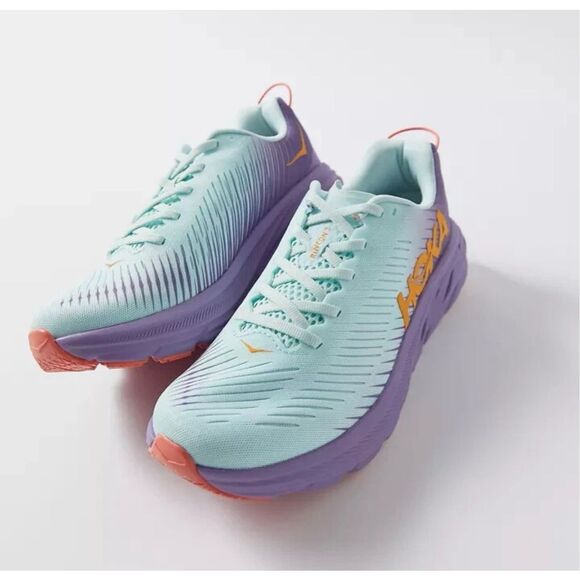 ✨Hoka Women's RINCON 3 Blue Glass Chalk Violet Running Walking Sz 7.5 Shoes✨ - Picture 5 of 14